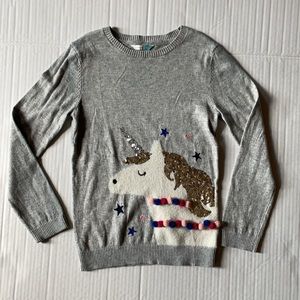 JOHN LEWIS England Girls Unicorn Sweater Size 10